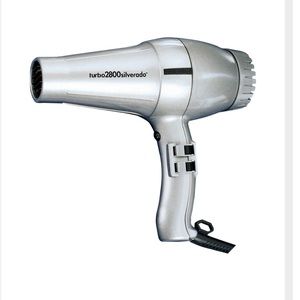 TwinTurbo 2800 blow dryer in silver metallic